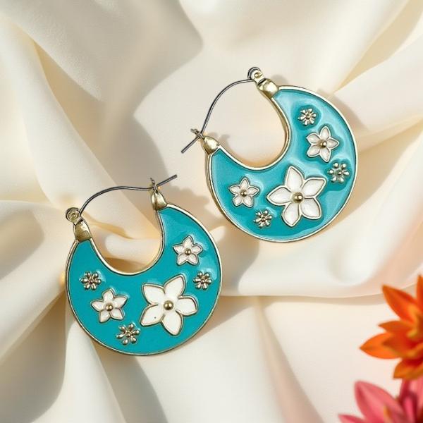 Celestial Bloom Hoops | Earrings