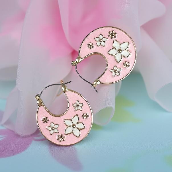 Celestial Bloom Hoops | Earrings