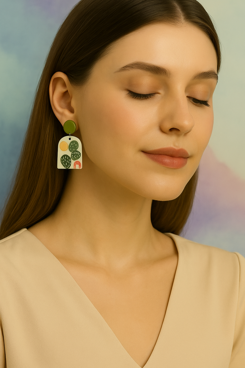 Cactus Glow Drops | Earrings