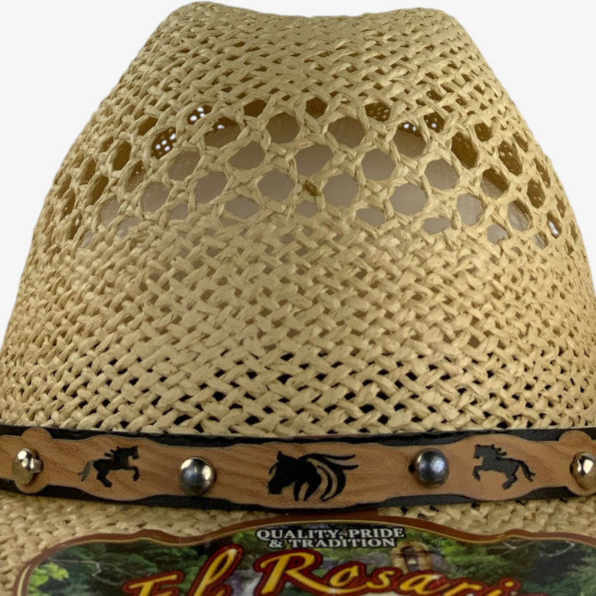 Breathable Straw Western — Open-Weave Crown & Curved Brim | Hats