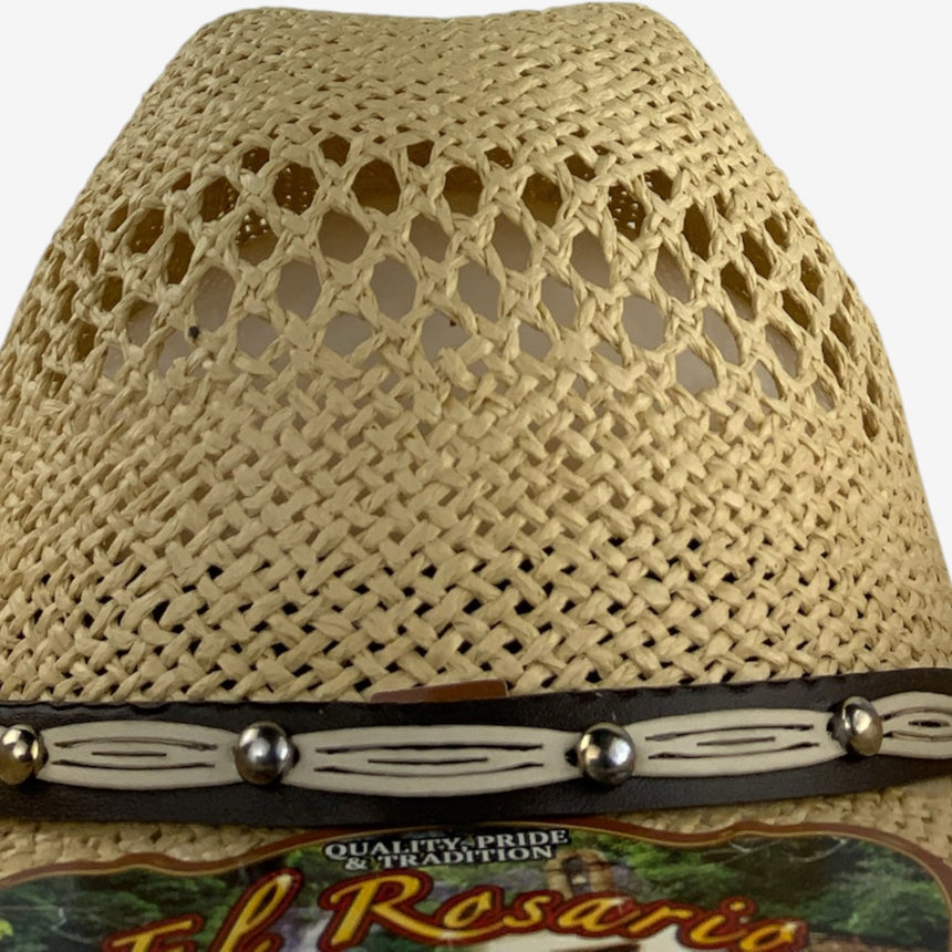 Breathable Straw Western — Open-Weave Crown & Curved Brim | Hats