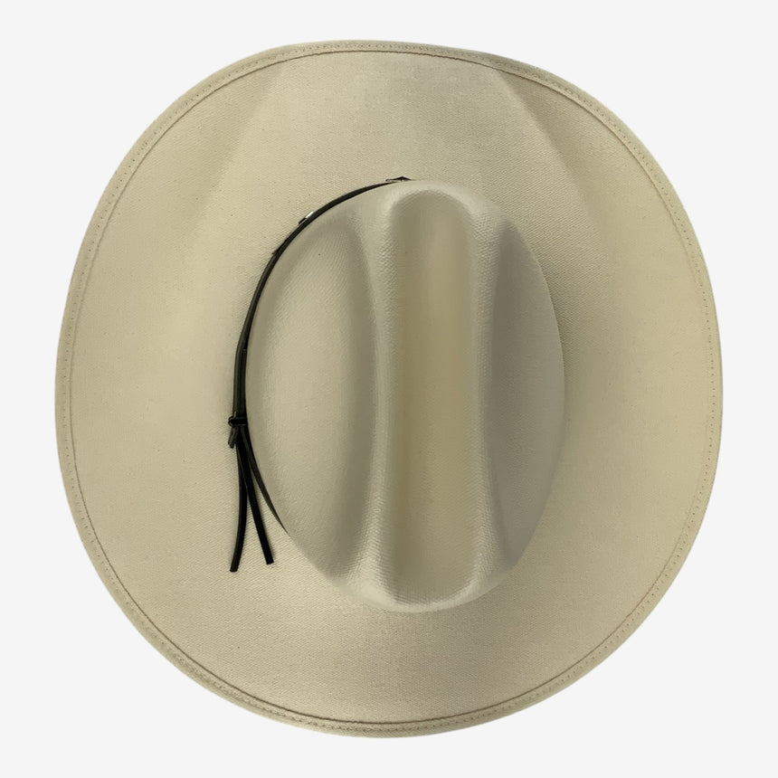 Kids Cream Shantung Western — Ventilated Crown, Concho Band | Hats