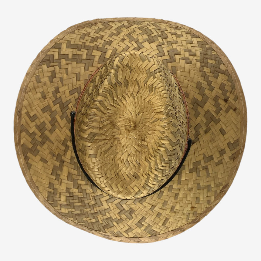 Hand-Woven Palm Lifeguard Straw — Wide Brim, Vented Crown | Hats