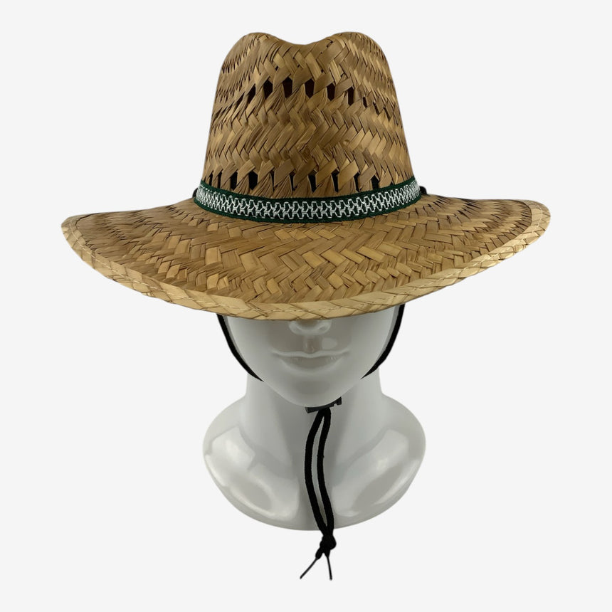Hand-Woven Palm Lifeguard Straw — Wide Brim, Vented Crown | Hats