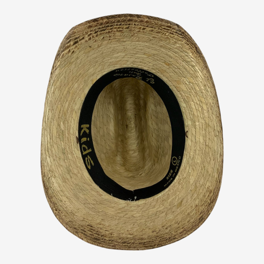 Kids Palm Straw Cowboy Hat with Rope Hatband, Distressed | Hats