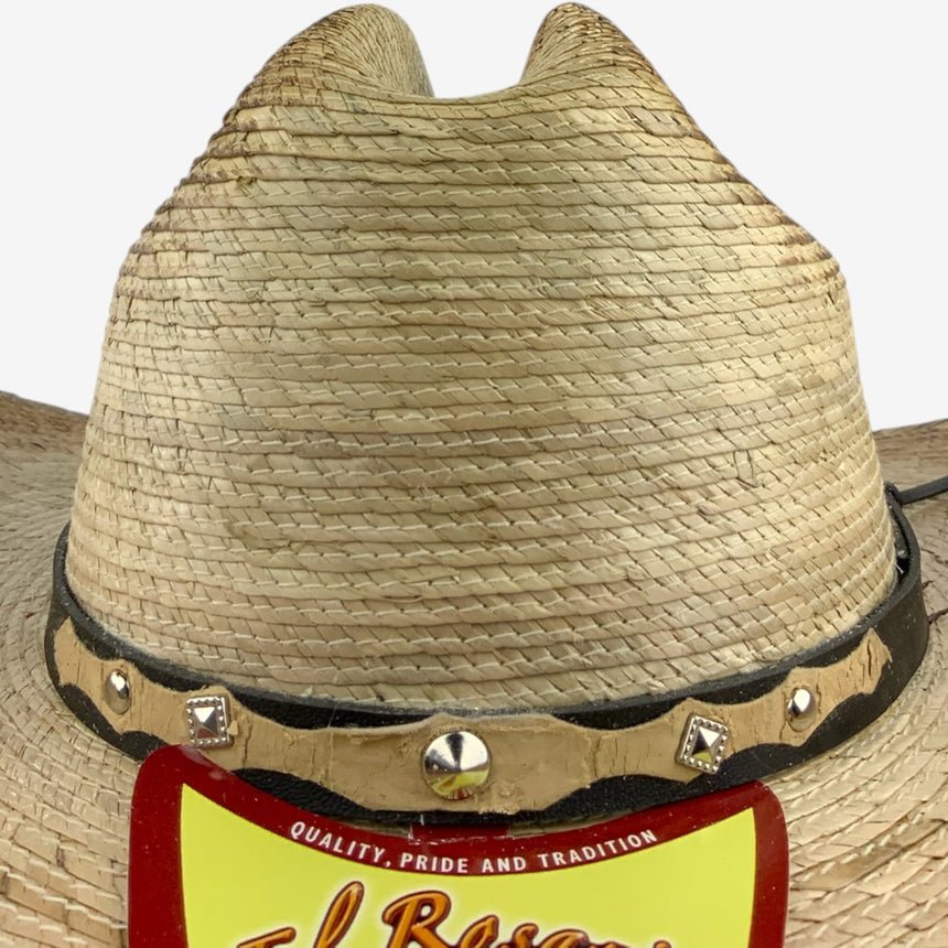 Kids Palm Straw Cowboy Hat with Rope Hatband, Distressed | Hats