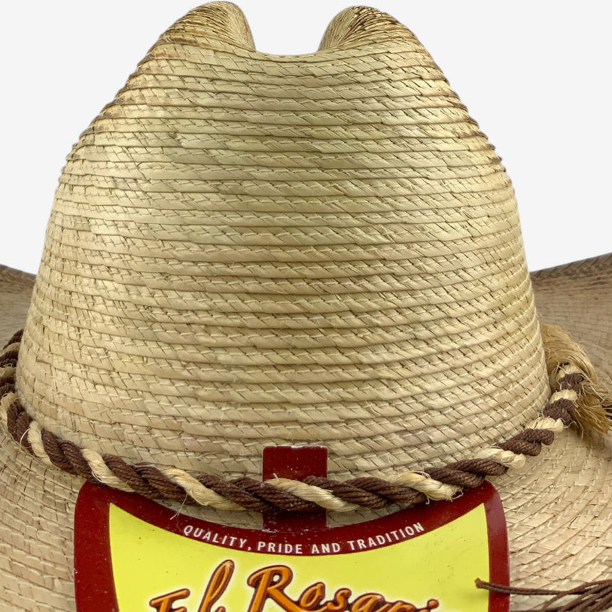 Kids Palm Straw Cowboy Hat with Rope Hatband, Distressed | Hats