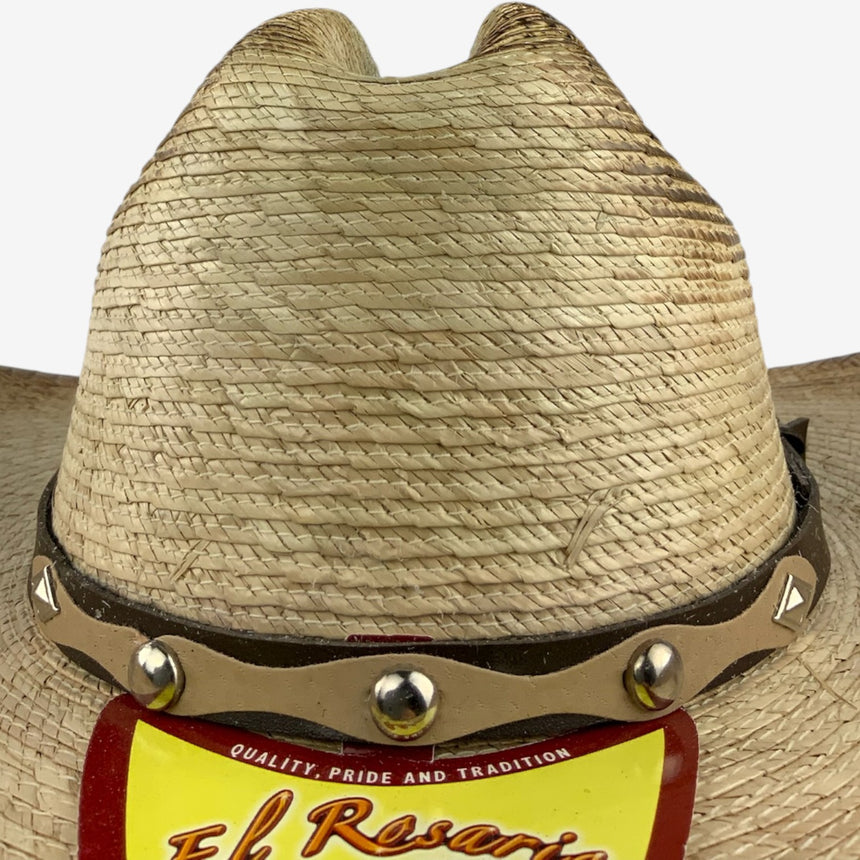 Kids Palm Straw Cowboy Hat with Rope Hatband, Distressed | Hats