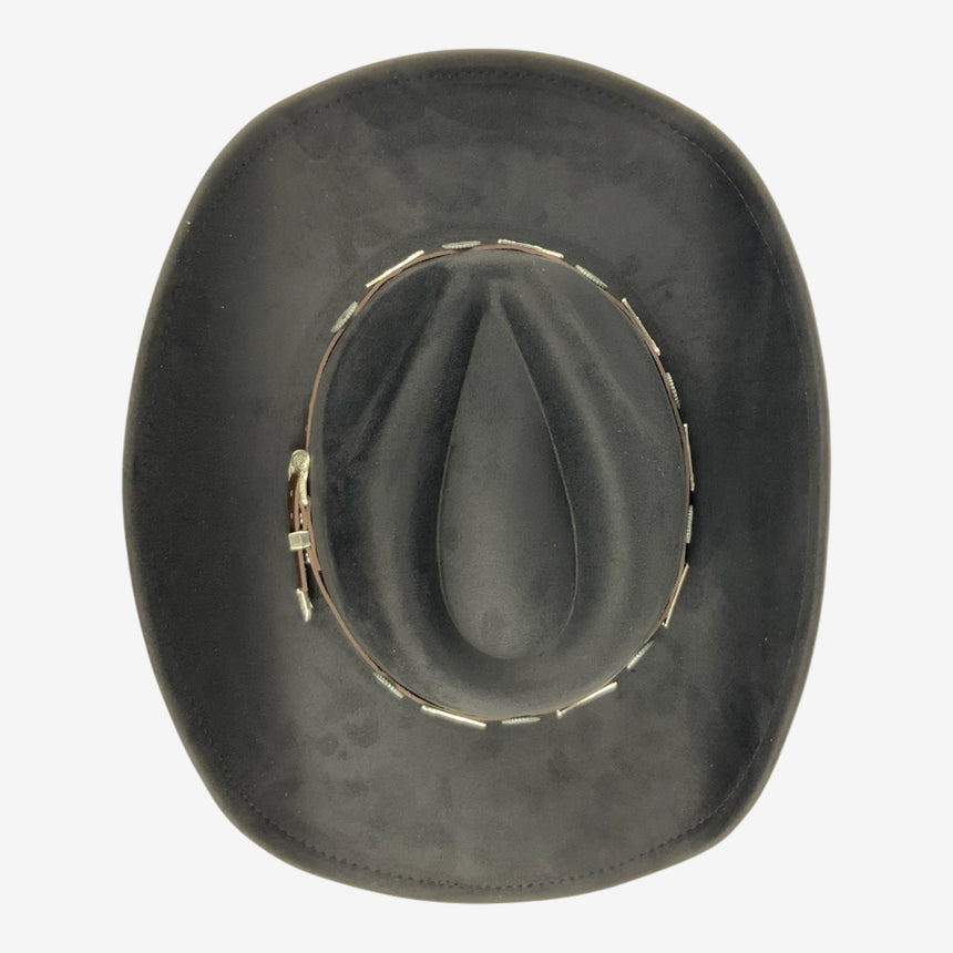 Faux Suede Cowboy Hat with Western Star Concho Band | Hats