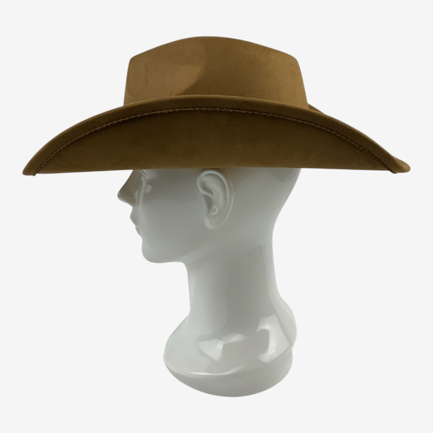 Faux Suede Cowboy Hat with Western Star Concho Band | Hats
