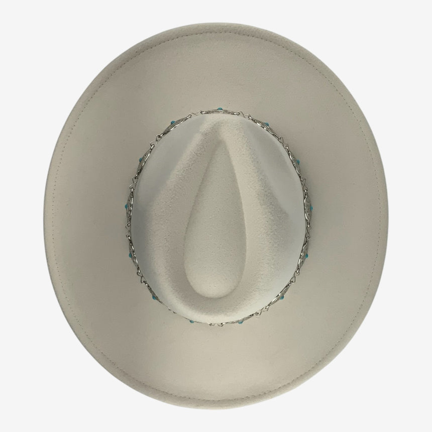 Felt Rancher Hat with Turquoise Concho Band | Hats