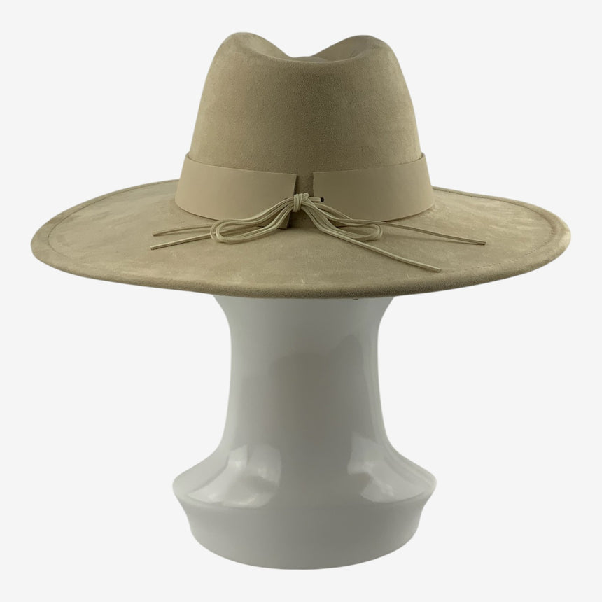 Wide-Brim Wool Felt Rancher Hat with Studded Turquoise Band | Hats