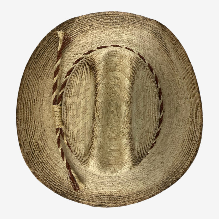 Kids Palm Straw Cowboy Hat with Rope Hatband, Distressed | Hats